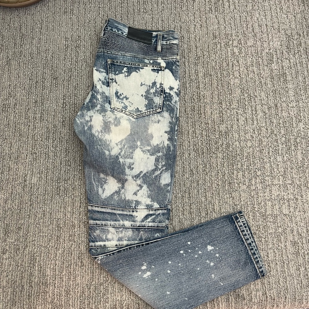 Embellish Skinny Biker Jeans Size 34